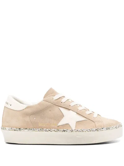 Golden Goose Hi Star Suede Sneakers In Beige