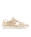 Golden Goose Hi Star Suede Sneakers In White