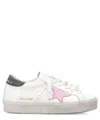 Golden Goose Leather Sneakers Star Patch In White