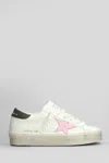 Golden Goose Leather Sneakers Star Patch In White