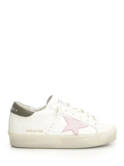 Golden Goose Hi Star Sneakers In White