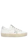 Golden Goose Hi Star Suede Leather Sneakers In White