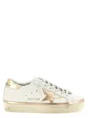 Golden Goose Low Top Sneakers Metallic Accents Star In White