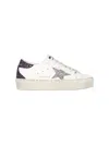 Golden Goose Super-star Leather Sneakers - Women's - Calf Leather/calf Suede/sequin In White