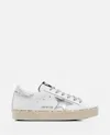 Golden Goose Hi Star Leather Sneakers In White