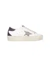 Golden Goose Super-star Leather Sneakers - Women's - Calf Leather/calf Suede/sequin In White