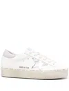 Golden Goose Hi Star Sneakers In White Leather In White
