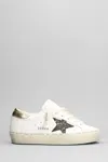 Golden Goose Hi Star Sneakers In White Leather In White