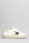 Golden Goose Hi Star Sneakers In White Leather In White