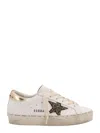 Golden Goose Women Hi Star Sneakers In White/black Gold/gold