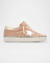 Golden Goose Hi Star Suede Sneakers In Beigesilverwhite