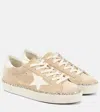 Golden Goose Hi Star Suede Sneakers In Beige