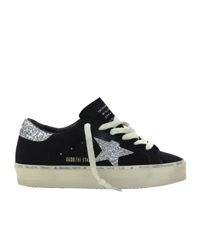 GOLDEN GOOSE GOLDEN GOOSE DELUXE BRAND HI STAR GLITTERED SNEAKERS