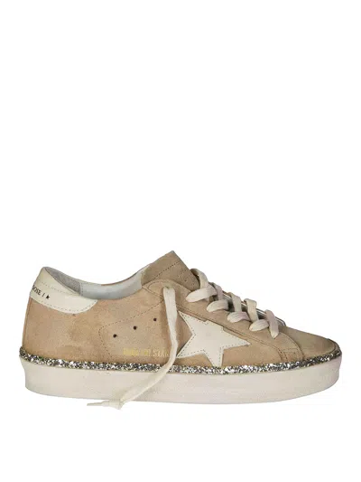 GOLDEN GOOSE HI STAR SUEDE UPPER GLITTER EDGE