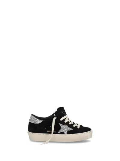 Golden Goose Hi Star Suede Upper Glitter Star And Heel In Multicolor