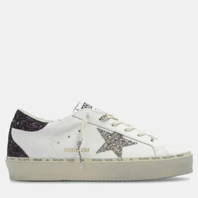 Pre-owned Golden Goose Hi Star Us 11 White Leather Sneakers