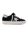Golden Goose Hi Star Suede Sneakers With Glittered Star And Heel Tab Shoes In Multi