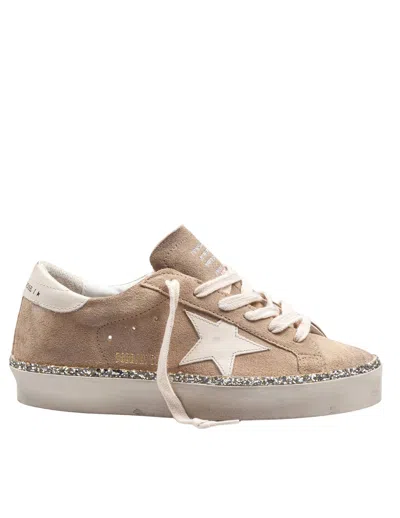 Golden Goose Hi-star Womans Sneakers In Desert