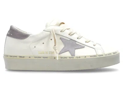 Pre-owned Golden Goose Hi Star (women's) Sneakers In White/lillac