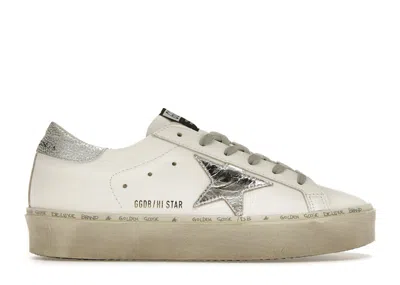 Pre-owned Golden Goose Hi Star (women's) Sneakers In White/silver