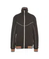 Golden Goose High Collar Zip Sweatshirt In Black