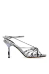 Golden Goose 95mm Leather Sandals In Grey