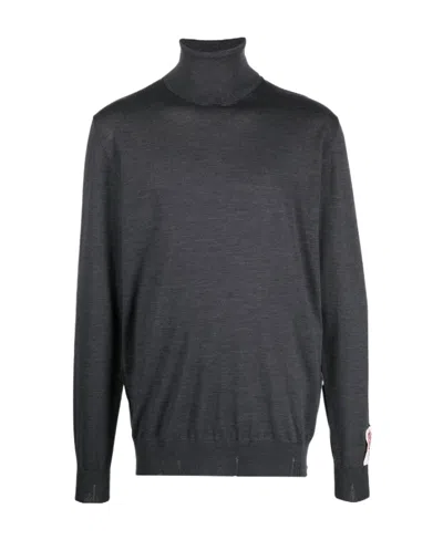 Golden Goose High-neck Long-sleeved Sweater In Black