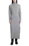 Golden Goose Journey Wool Turtleneck Maxi Dress In Grey