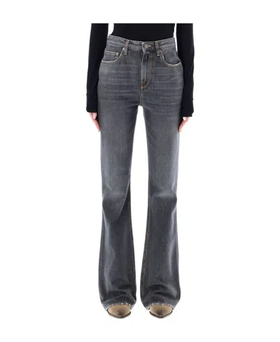 Golden Goose High-rise Flared Jeans In Black