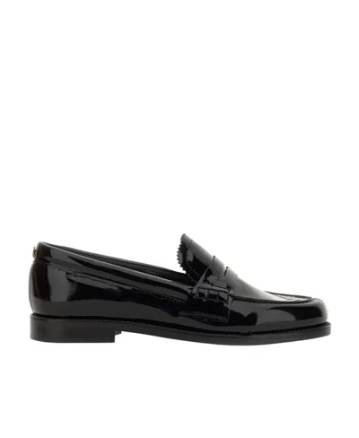 Golden Goose High-shine Penny-slot Loafers In Black