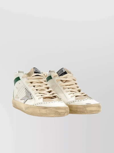 Golden Goose High Top Leather Sneakers Perforated Inserts In Multi