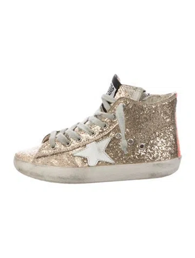 Pre-owned Golden Goose Babies' High Top Sneakers In Gold