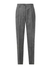 Golden Goose Journey Ws Pant Tapered High Waisted Wool Blend F In Grey