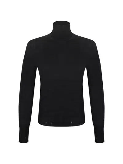 Golden Goose High-neck Sweaters In Black