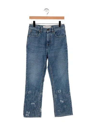Pre-owned Golden Goose High-rise Flared Jeans In Blue