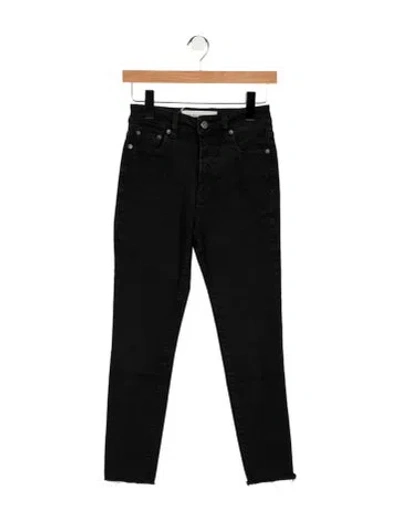 Pre-owned Golden Goose High-rise Skinny Leg Jeans In Black