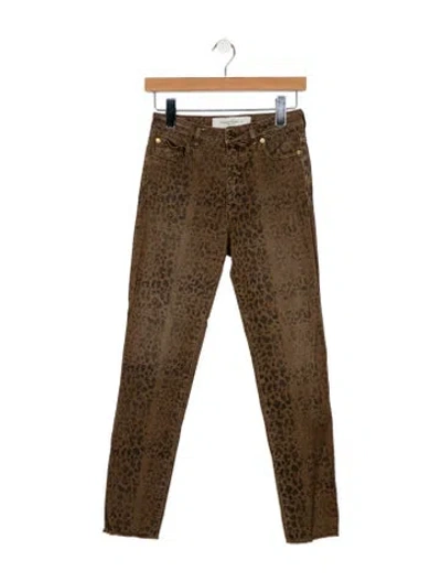 Pre-owned Golden Goose High-rise Skinny Leg Jeans In Brown