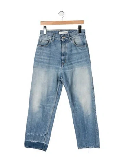 Pre-owned Golden Goose High-rise Straight Leg Jeans In Blue