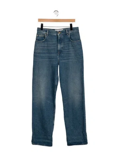 Pre-owned Golden Goose High-rise Straight Leg Jeans In Blue