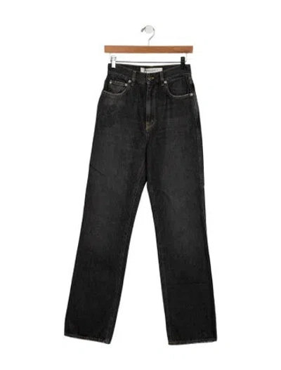 Pre-owned Golden Goose High-rise Straight Leg Jeans In Gray