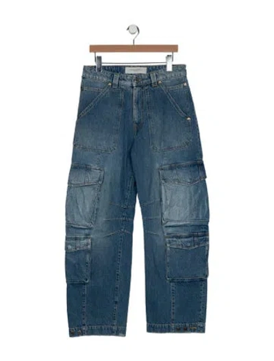 Pre-owned Golden Goose High-rise Wide Leg Jeans In Blue