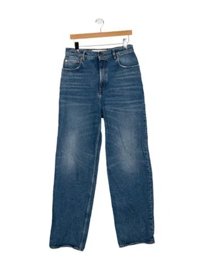 Pre-owned Golden Goose High-rise Wide Leg Jeans In Blue