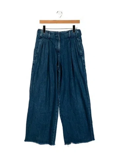 Pre-owned Golden Goose High-rise Wide Leg Jeans In Blue
