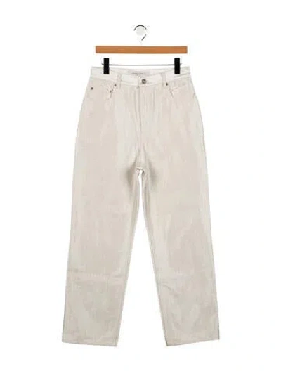 Pre-owned Golden Goose High-rise Wide Leg Jeans In Neutral