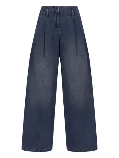 Golden Goose High-rise Wide-leg Jeans In Blue