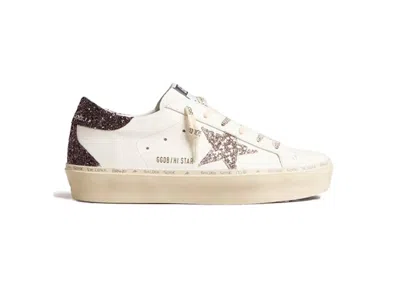 Pre-owned Golden Goose Histar Glitter (women's) Sneakers In White/silver/grey