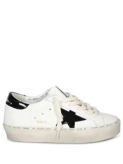 GOLDEN GOOSE HISTAR LAMINATED BLACK/WHITE SNEAKERS
