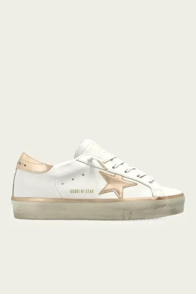 Golden Goose Brunello Cucinelli Techno Cotton Knit Runners With Heat Tape In White