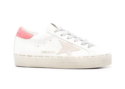 Pre-owned Golden Goose Histar (women's) Sneakers In White/coral