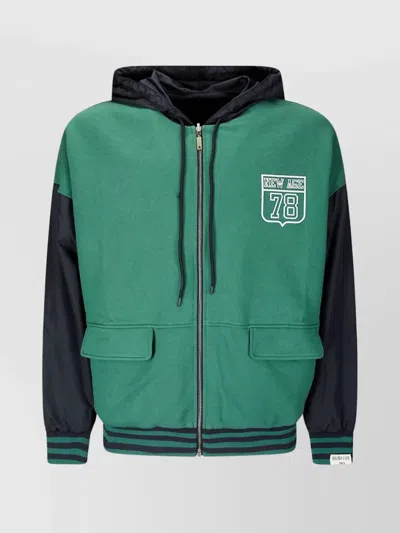 GOLDEN GOOSE HOODED CREWNECK SWEATER DRAWSTRING